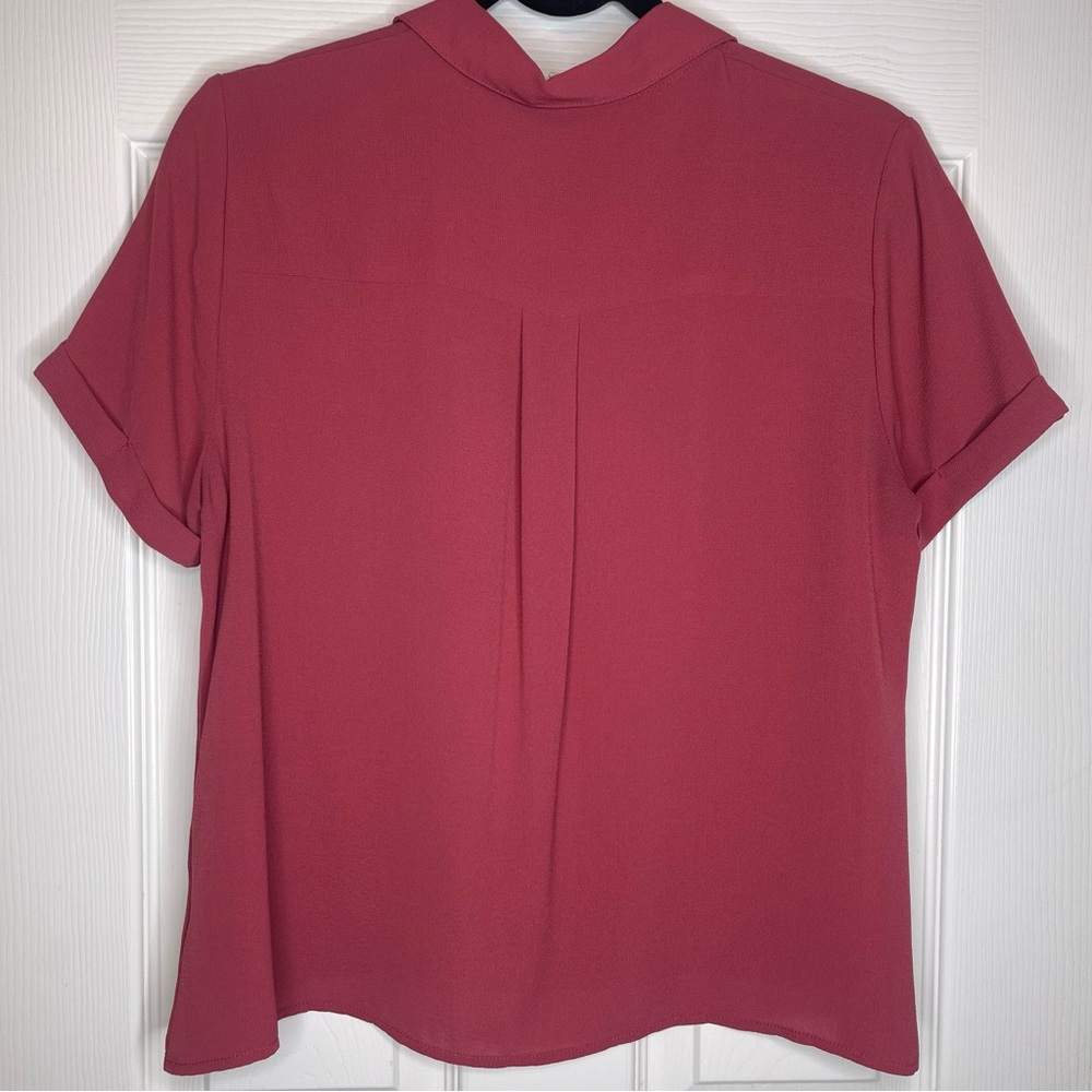 Pink Rose Maroon Top - Picture 3 of 5